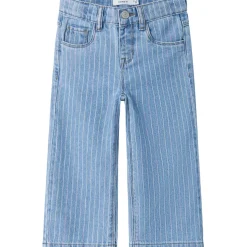 Light Blue Denim Multi Rose Wide Stripe Jeans*Name It New