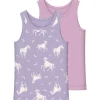 Pastel Lilac Tank Top 2-pack Pastel Lilac Horse Noos*Name It Best