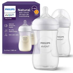 Natural Response Sutteflaske 3-6 mdr flow 3 medium - 2 stk*Philips Avent Clearance