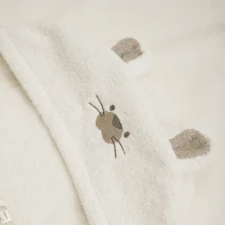 Badehåndklæde med hætte - hvidt med mus*PIPPI Hot