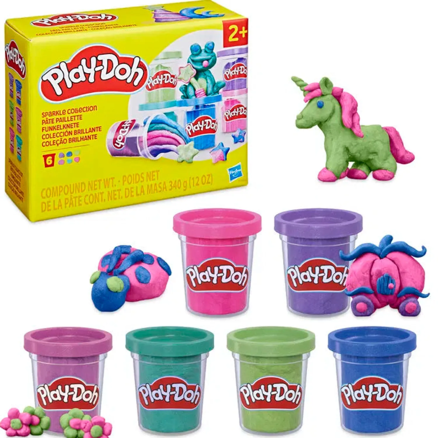 6 Pack Sparkle Collection 340 g*Play-Doh Discount