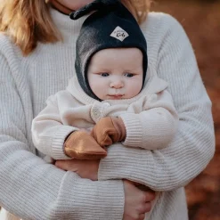 Dino Elefanthue Uld/Bomuld 3-lags Black*Racing Kids Outlet