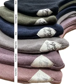 Spids Uld Elefanthue m/Sløjfe Beige Grey*Racing Kids Clearance