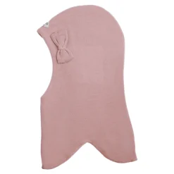 Uld Rund Elefanthue m/Sløjfe Dusty Rose*Racing Kids