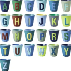 Bluish Colors Melamin Alfabet Kop*Rice Best