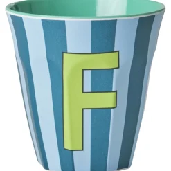 Bluish Stripes Melamin Alfabet Kop*Rice New