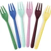 Melamine Cake Gafler I Asst. Show Your True Colors - Sæt Af 6*Rice