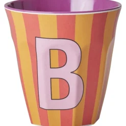 Pinkish Stripes Melamin Alfabet Kop*Rice Clearance