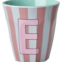 Pinkish Stripes Melamin Alfabet Kop*Rice Clearance