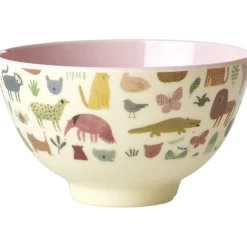 Sweet Jungle Print Lille Melamin Skål*Rice Hot