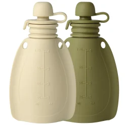 Smoothie flaske 2 pak Blød kanin/Mos grøn*Mininor New