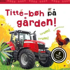 Titte-bøh på gården! Papbog med 5 skønne lyde*Alvilda Hot